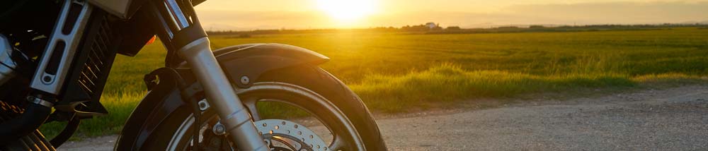 Motorcycle on the road